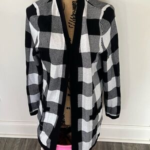 Kim Rogers Monochrome Checkered Blazer